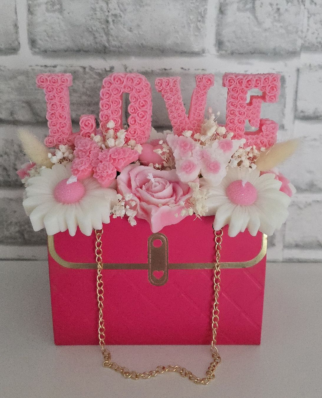 Kerzen: Romantisches Blumenstrauss aus kerze "LOVE" – Neu und originalverpackt aus Luzern von Kethi_kris1705 1