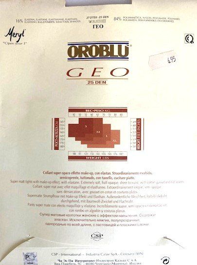 Calze & Collant: Strumpfhose Oroblu Geo – Nuovo e nell'imballaggio originale da Menziken venduto da chianti10 1