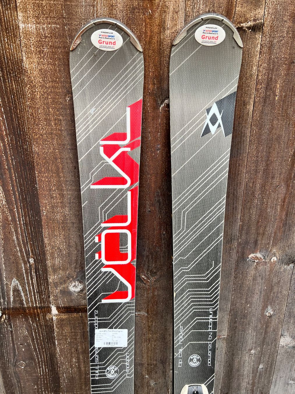 Ski Völkl Code Speedwall 185 Cm + Fixations Marker 12 – Ex-location, Révisés