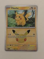 Carte Pokémon PIKACHU 1 30ans fr