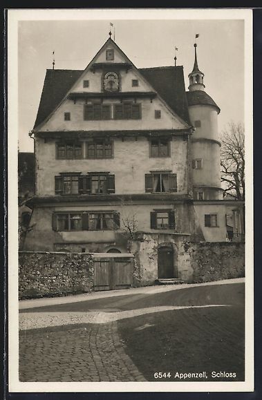 Ansichtskarten: AK Appenzell, Partie am Schloss – Gebraucht aus Berlin von bartko-reher