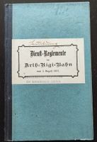 ARB Rigi-Bahn Dienstreglement 1891