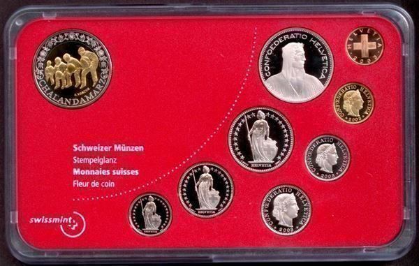 Toutes les monnaies: Schweizer Münzsatz 2003 stgl – D'occasion à Eggersriet par stamp303 2