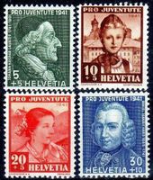 PRO JUVENTUTE 1941 SERIE * MIT FALZSPUR * - W169