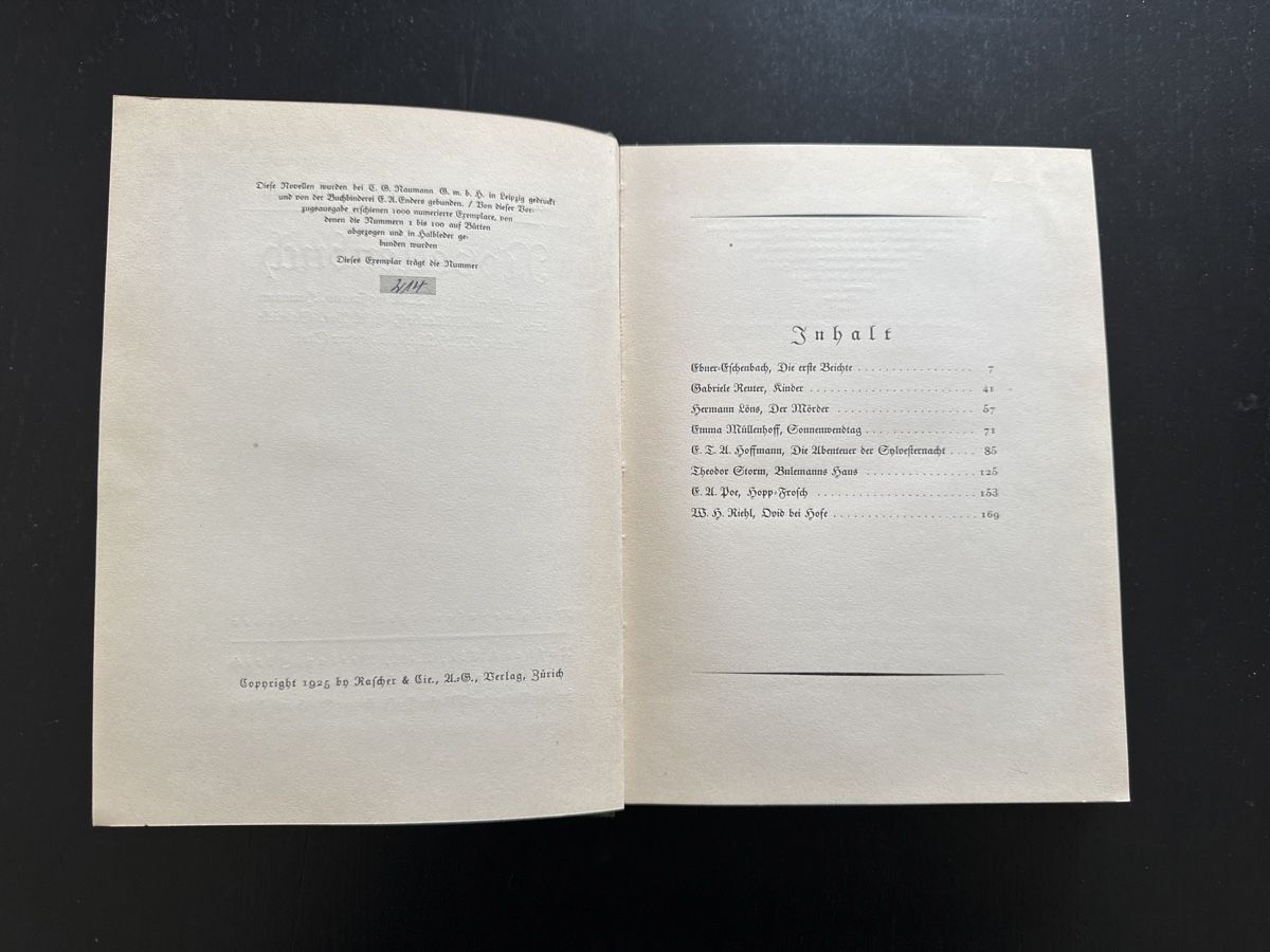 Libri: Novellenbuch – Usato da Erstfeld venduto da Uhu1980 2