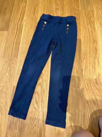 Hose H&M gr.122 blau, mit Knöpfen