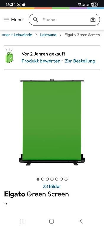 Elgato Altri Accessori: Greenscreen original verpackt – Usato da Winterthur venduto da mme_j58n
