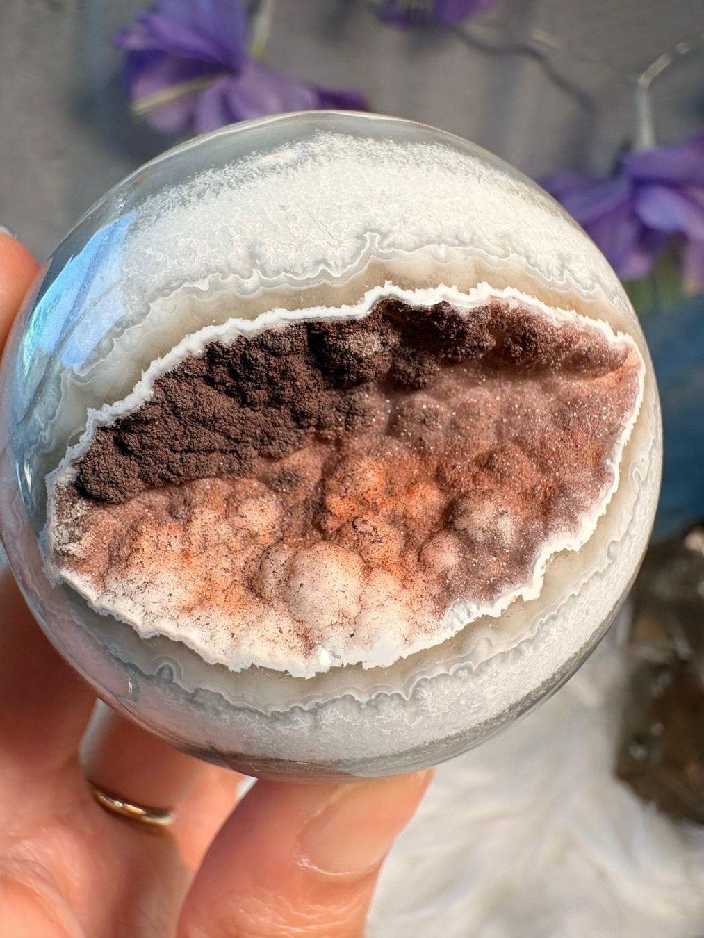 Mineralien & Heilsteine: Money Achat Kugel – Neu (gemäss Beschreibung) aus Neuheim von m.hald 3