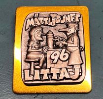 Fasnachtsplakette Littau 1996 Gold Mättli-Zunft Littau