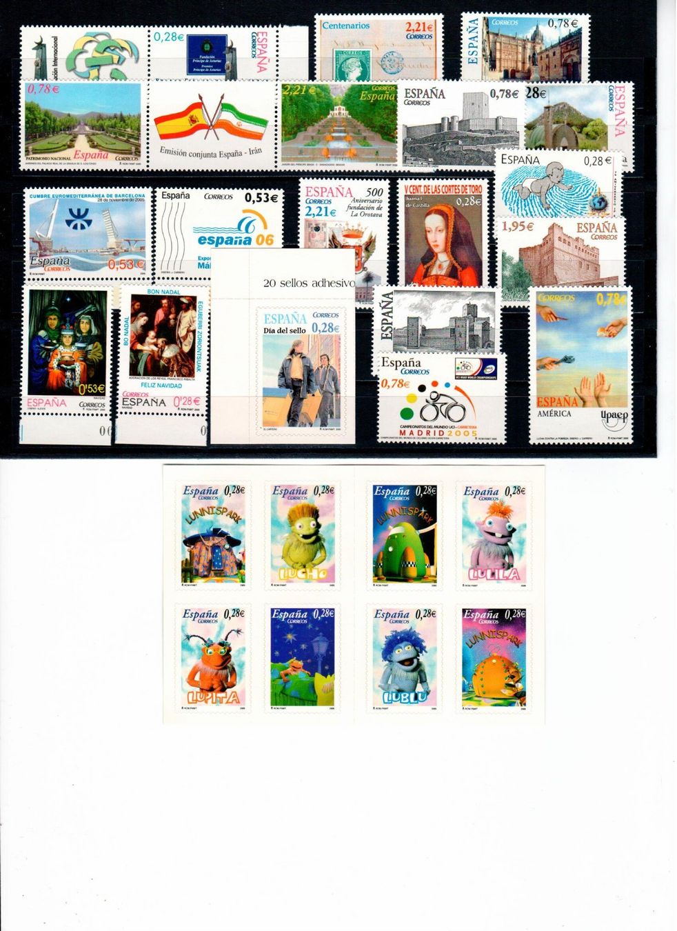 Alle Briefmarken: Spanien 2005 ** – Gebraucht aus Wolhusen von Curver9