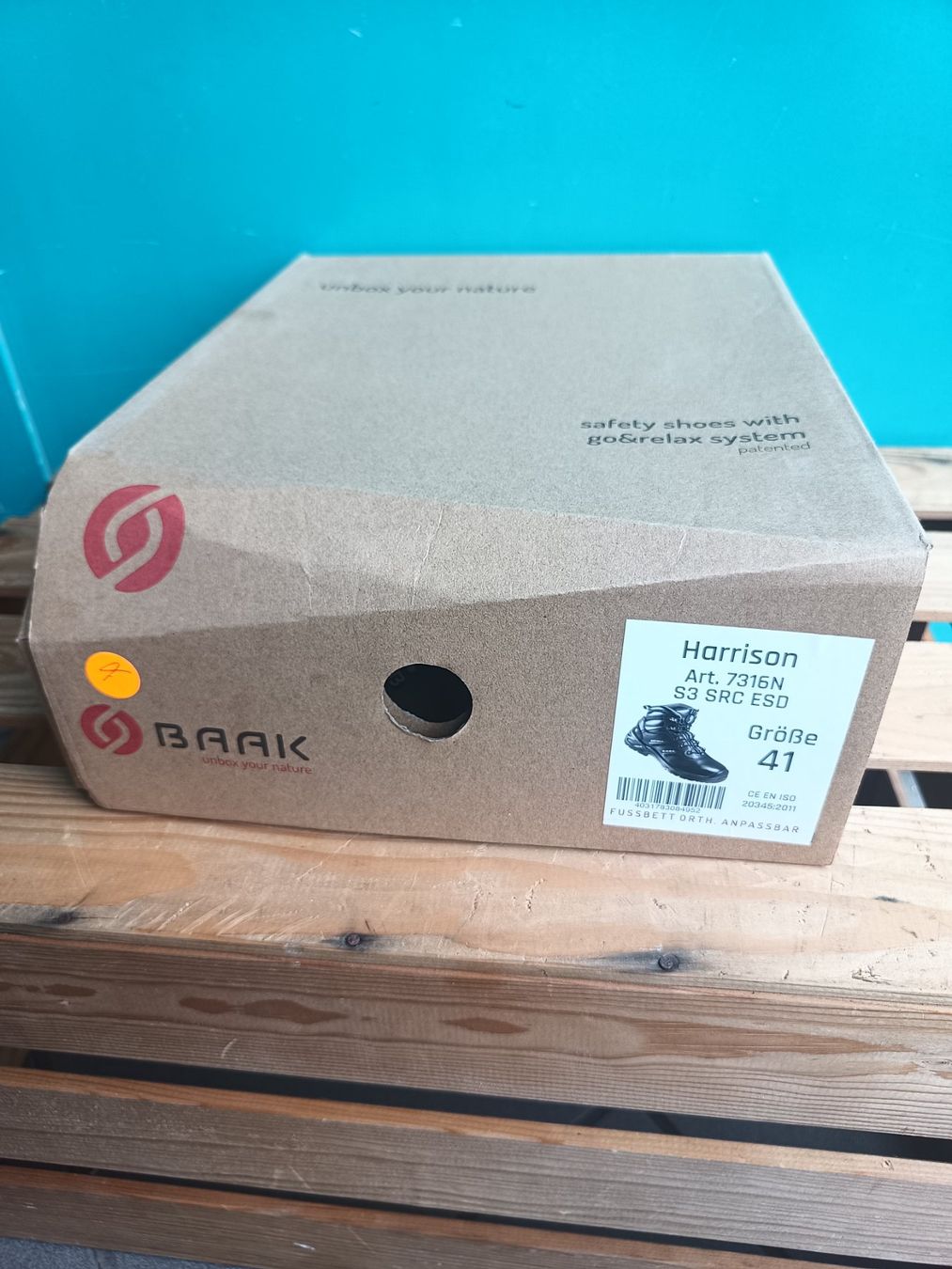 Scarpe da uomo: Baak Sicherheitsschuhe S3 SRC ESD 41 – Nuovo e nell'imballaggio originale da Oberegg venduto da 19franzi94 7