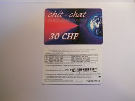 Chit-Chat Calling Card 30 CHF