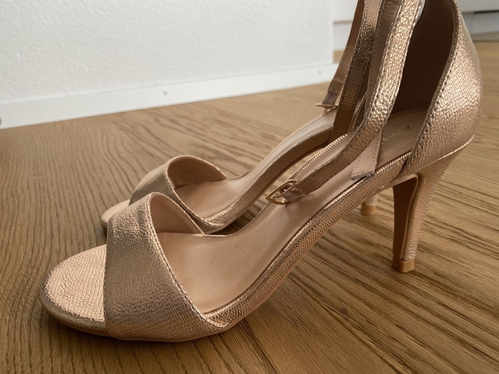 Pumps Anna Field High Heel Sandalette Gold Anna Field Sandaletten