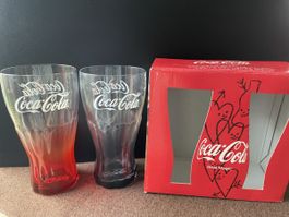 Coca-Cola Gläser Set Real Magic zwei Stück neu in Box