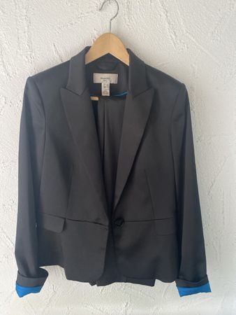 Mango Suit Blazer Black Size 36 excellent condition