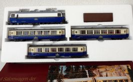 Hom Bemo - Rame 4 éléments  RhB "Alpine Classic Pullmann"-