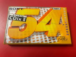 SONY CDixII 54 rare Chrom Audio Kassette im Originalzustand!