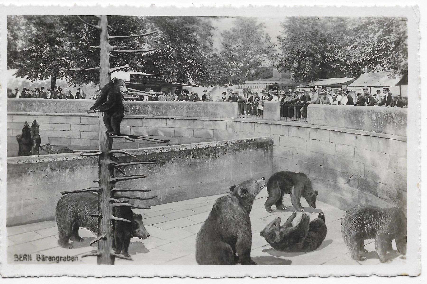Ansichtskarten: Bärengraben um 1934 – Gebraucht aus Hefenhofen von Richsalz