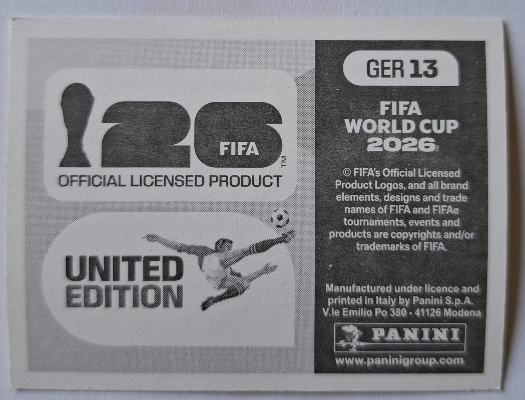 Panini Carte collezionabili: WM 2026 Paninibild Nr. GER13.. – Nuovo (secondo la descrizione) da Rotkreuz venduto da keerthdi 1