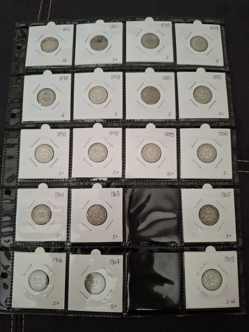 Tutti le monete: 50 Rp Sammlung ab 1850 – Usato da Hunzenschwil venduto da Hardrock6