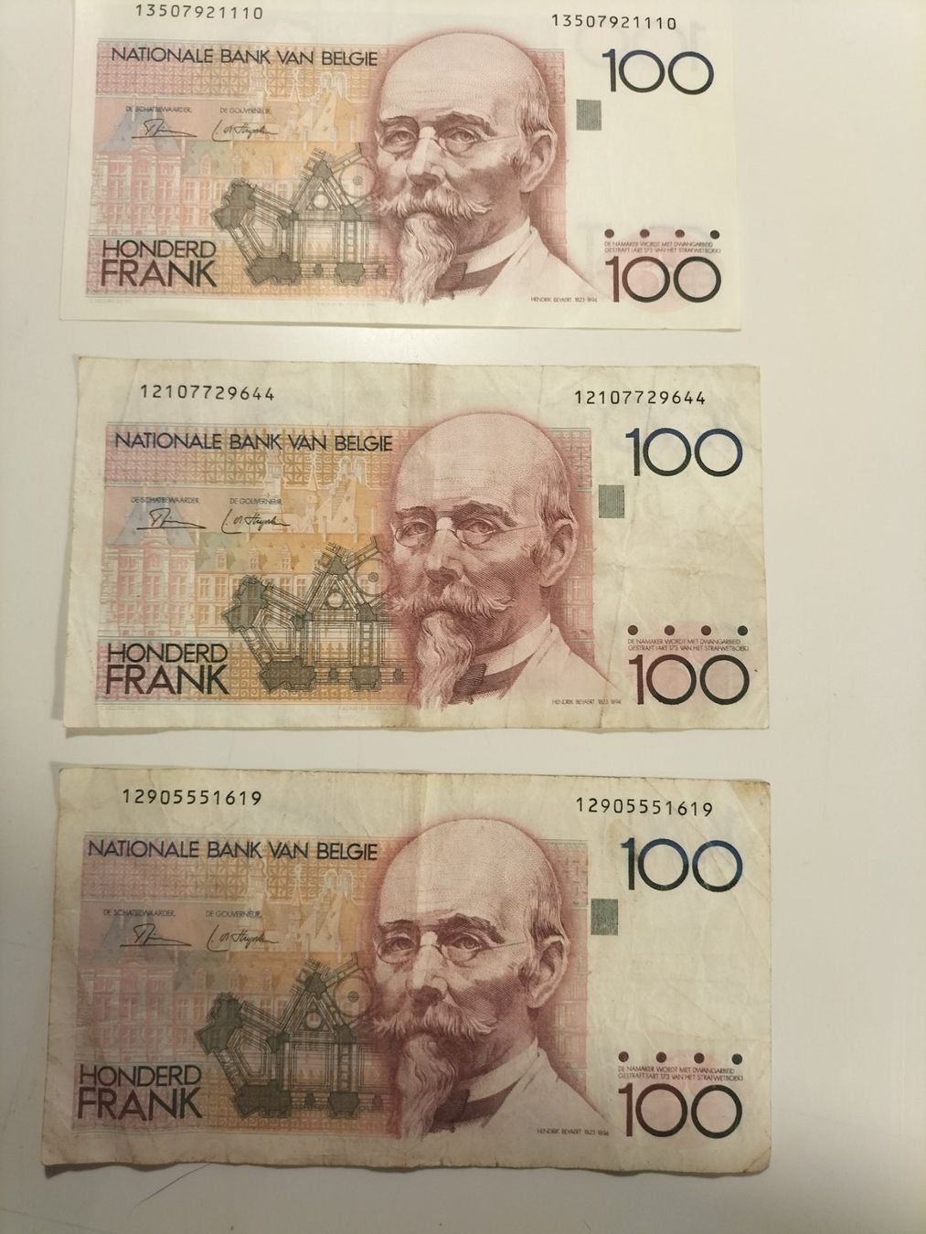 Banconote: Belgien - Banknoten – Usato da Innerberg venduto da simon30432