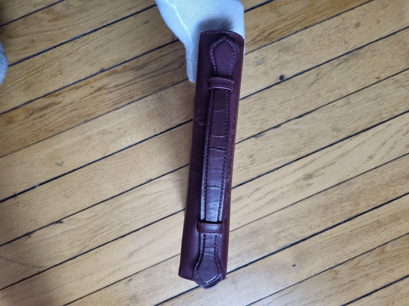Cartier Valigie & Borse: Cartier Aktentasche Bordeaux Leder Top – Usato da Schaffhausen venduto da Leveron13 6