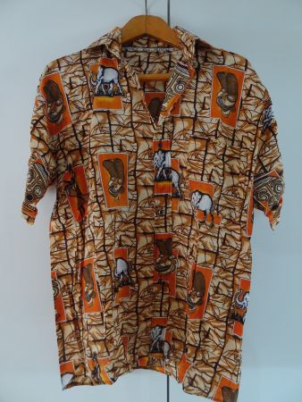 African Hemd-Herren/kurzärmlig/Gr.L/Import/TOP!