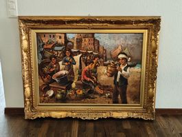 Original Ölgemälde Nino Salvadori - Scugnizzi - 130x100cm