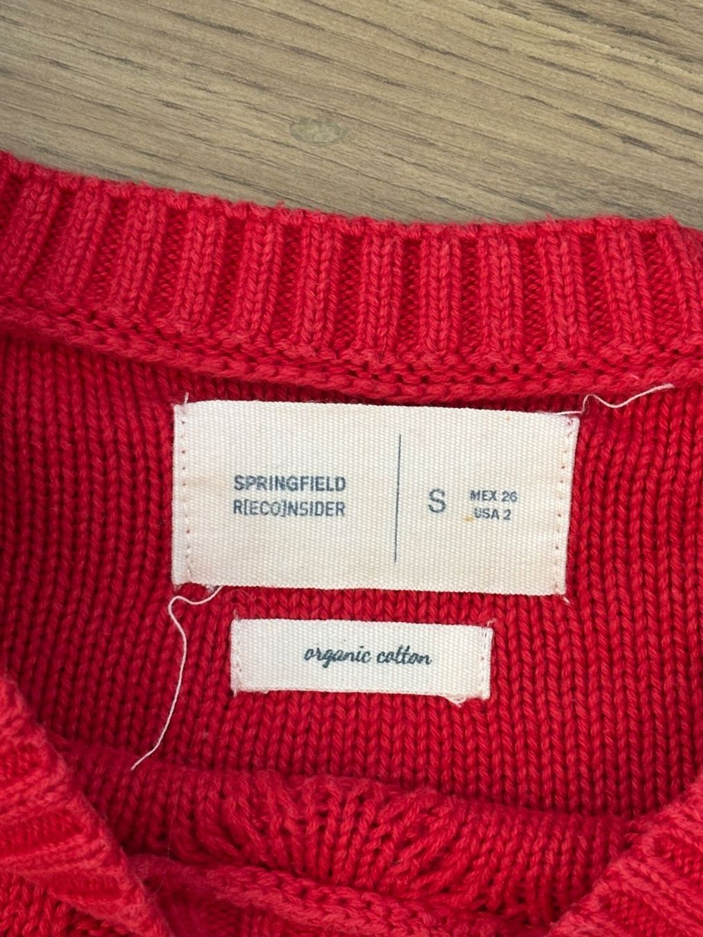Maglioni & Felpe: Schöner Pullover Springfield - rot - Gr. S – Usato da Brügg BE venduto da rutschimedizin 2
