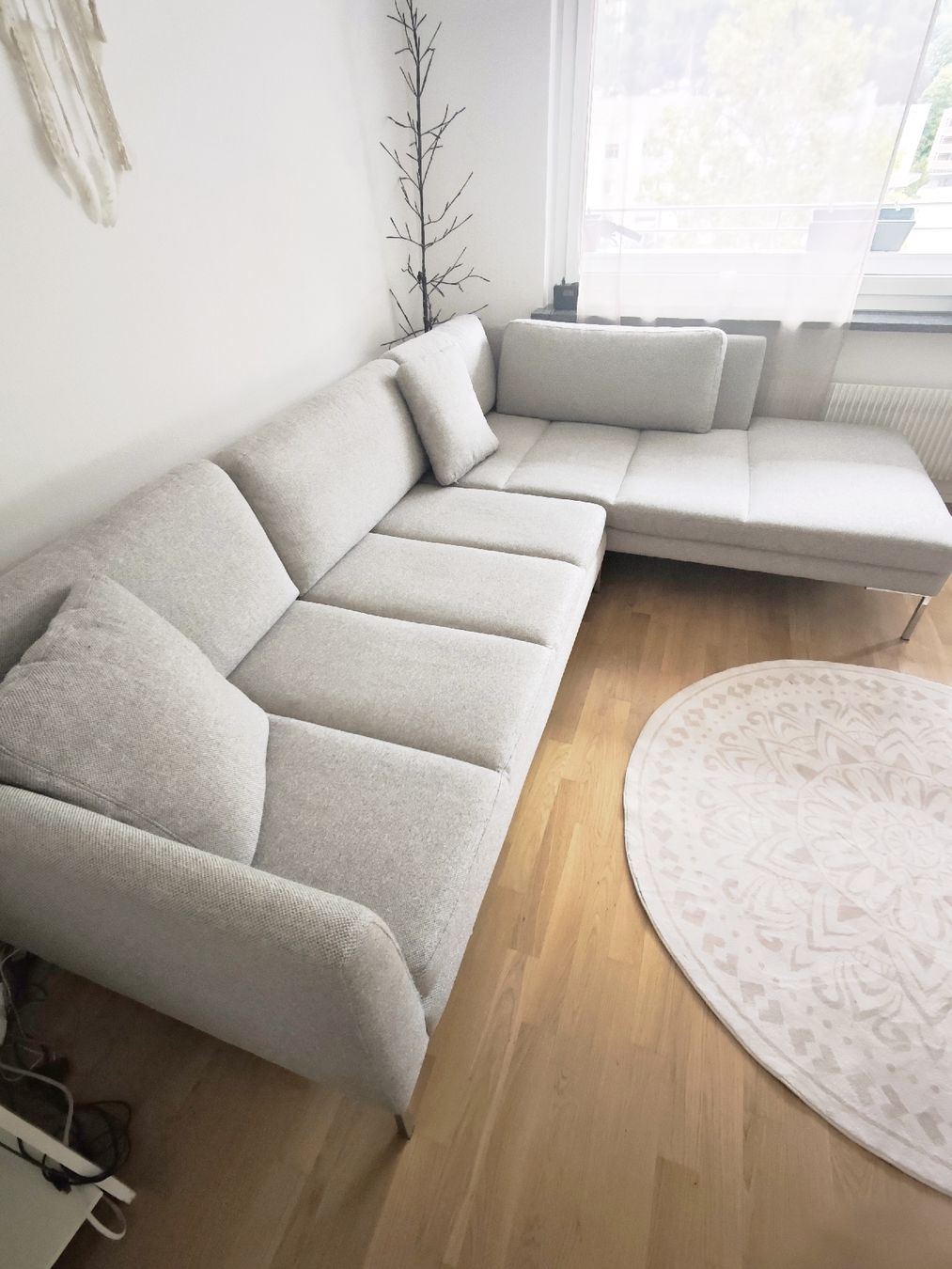 Divani: Ecksofa in Hellgrau sofa möbel wohnzimmer – Usato da Chur venduto da Edina1994 2