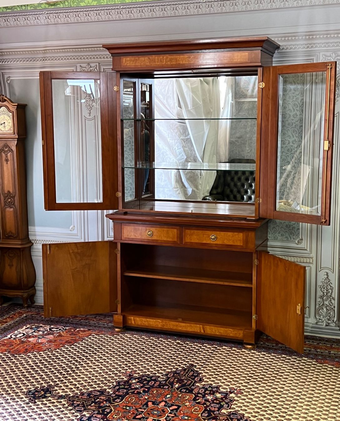 Vetrine: Biedermeier Vitrine Selva Schrank Kirschbaum Stilmöbel – Usato da Gemünden venduto da GEUENWALD 8