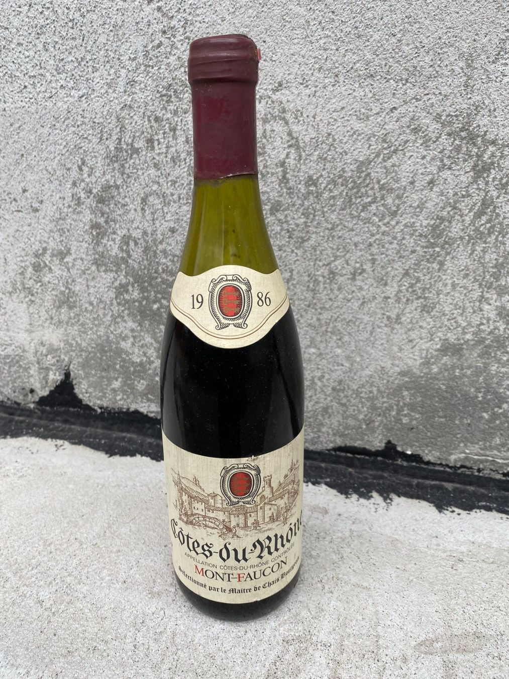 Vino: Cote du Rhone 1986 -  Wein 0.75l Flasche – Usato da Vacallo venduto da cri_229f
