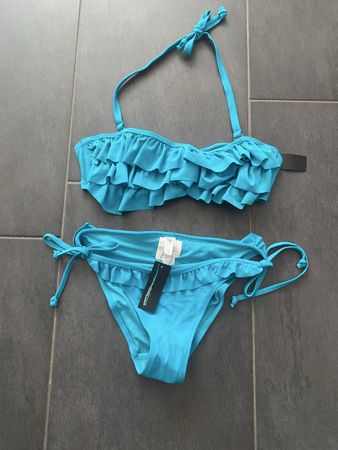 Neuer Bikinislip & Top Gr. 38/40 türkis Sommer Strandbad Was