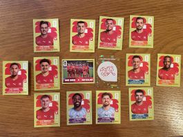 Panini - Schweizer Nati - Wappen/Teamfoto/12 Spieler