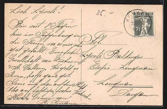 Cartoline postali: Hemberg /Toggenburg, Panorama mit Kirche – Usato da Berlin venduto da bartko-reher 1