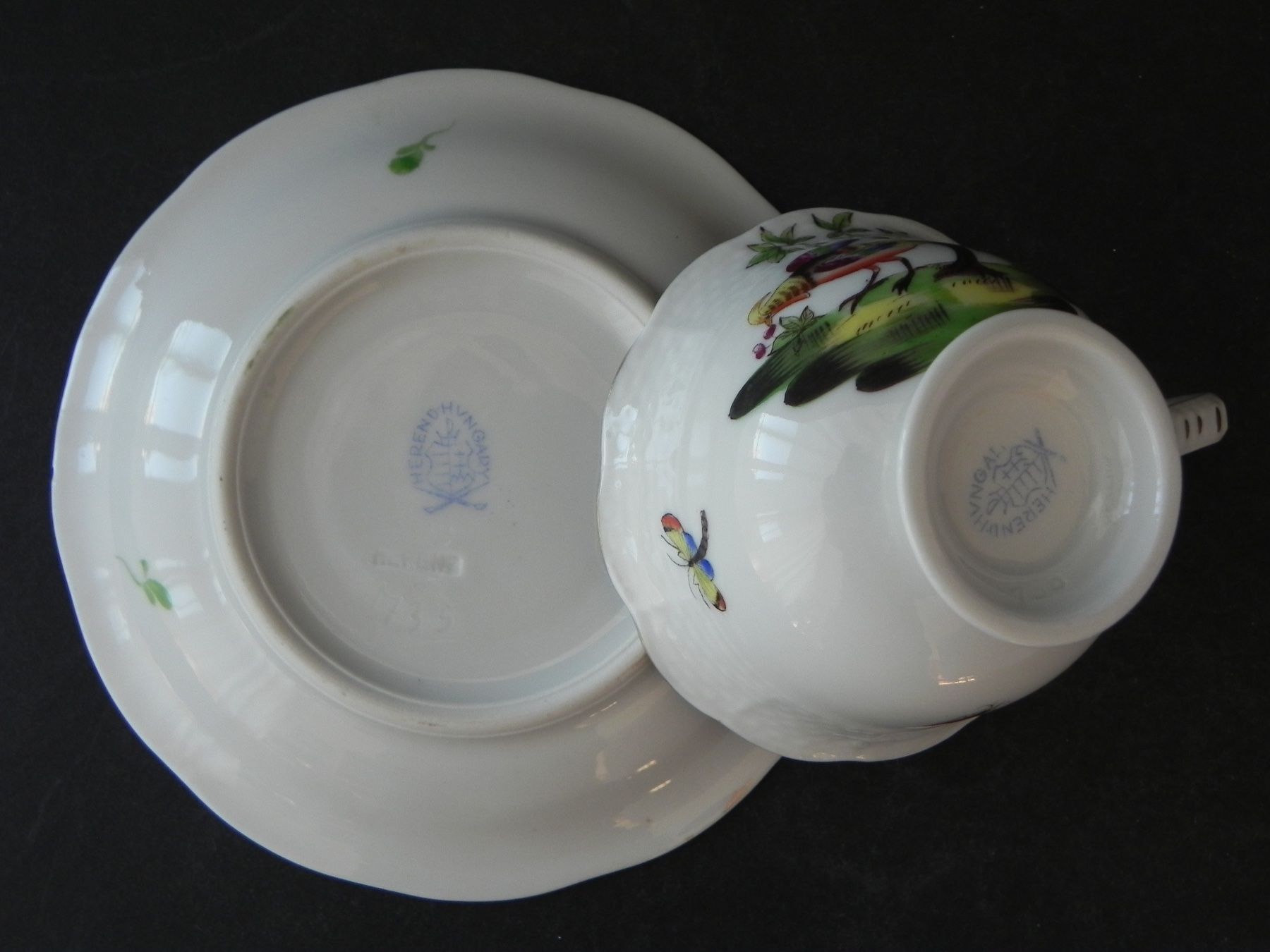 Herend Tassen: HEREND Espressoset - handpainted Ungarn / Hungary – Neu (gemäss Beschreibung) aus Zürich von LodgE-21 3