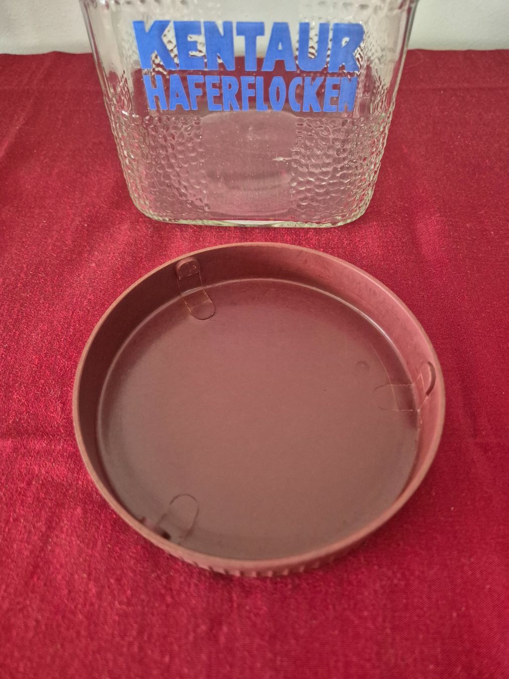 Gläser: Vorratsdose aus Glas Kentaur Haferflocken – Gebraucht aus Oberdiessbach von Finland1977 2