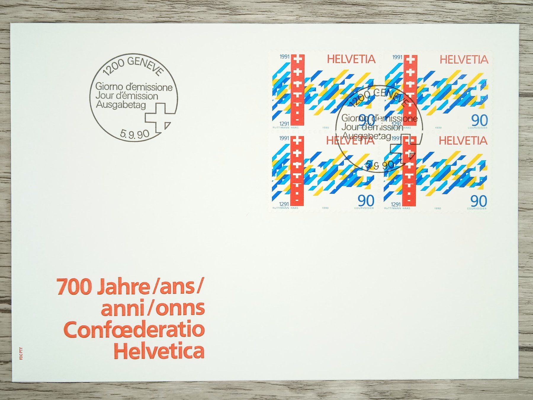 Tous les timbres: TR07 Enveloppe + Timbre Suisse 1990 – D'occasion à Cousset par Patrick_Collections