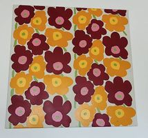 Toile - Tableau floral d'inspiration Marimekko