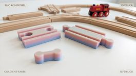 Ergänzungs-Set für Holzeisenbahnen (BRIO-kompatibel)