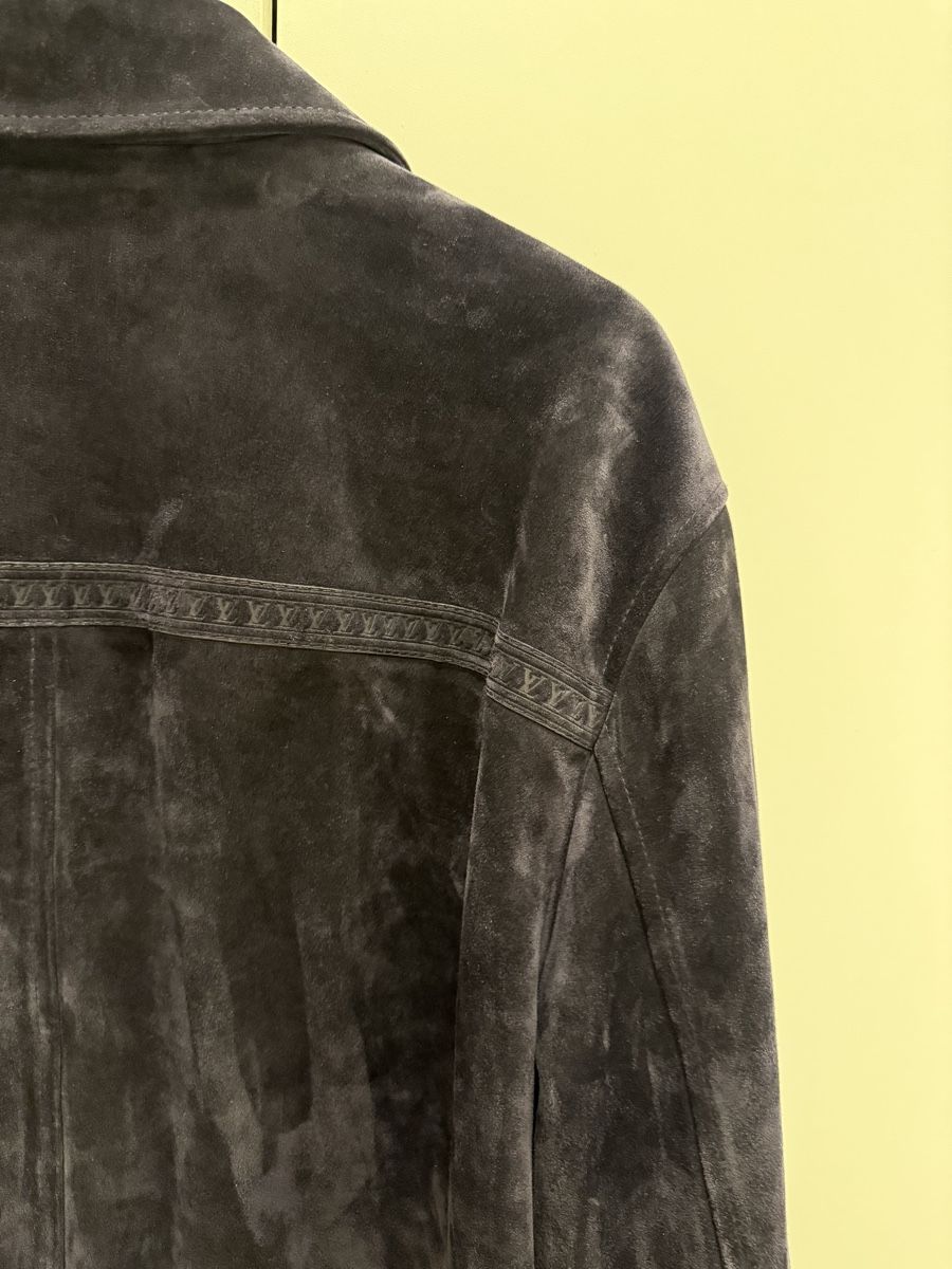 Louis Vuitton Jacken: Louis Vuitton Suede Jacket Navy – Neu (gemäss Beschreibung) aus Genève von SG_73 6