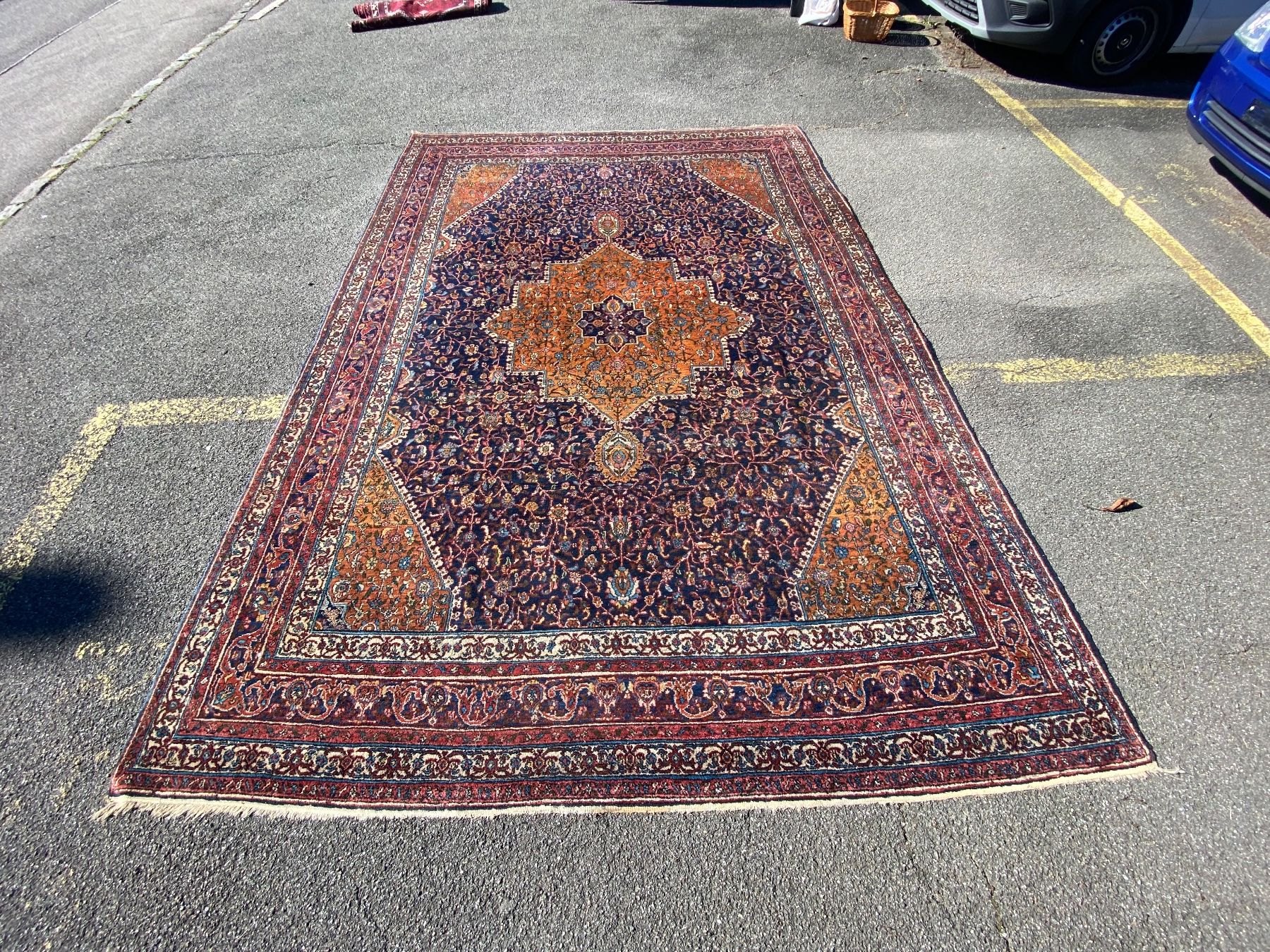Tappeti: Perser Teppich, Orientteppich, blau/rot, Vintage – Usato da Zürich venduto da 888simon888 7