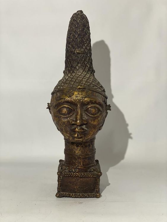Kykladische Bronzestatue – Griechische Antike Replik, 57 Cm Hoch, 6 Kg Schwer, Handgefertigt In Griechenland