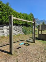 Schaukelgestell Buche mit Reifenschaukel und Sitz gut erh...