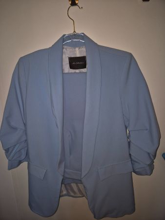🧥Ensemble tailleur bleu clair New Look, Taille 38, parfait!