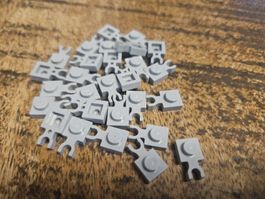 lego 4085b lot de 25 pièces Light Bluish Gray Plate,
