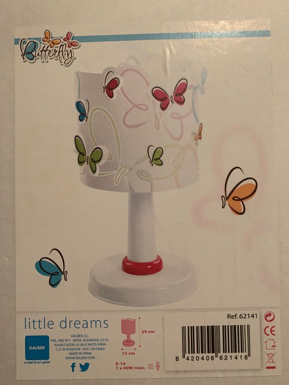 Lampade: Kinder lampe  Schmetterling - Tischlampe – Nuovo (secondo la descrizione) da Arbedo venduto da nadia1973 1