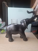 Schwarzer Elefant Kerzenständer von Partylite, neu!