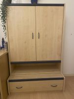 Schrank mit 2 Türen und Schublade – 98 × 152 × 52 cm