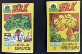 HULK VINTAGE 1981 CROPAN 2 MINI HULK COMIC #13 #18 - 6x4 Cm